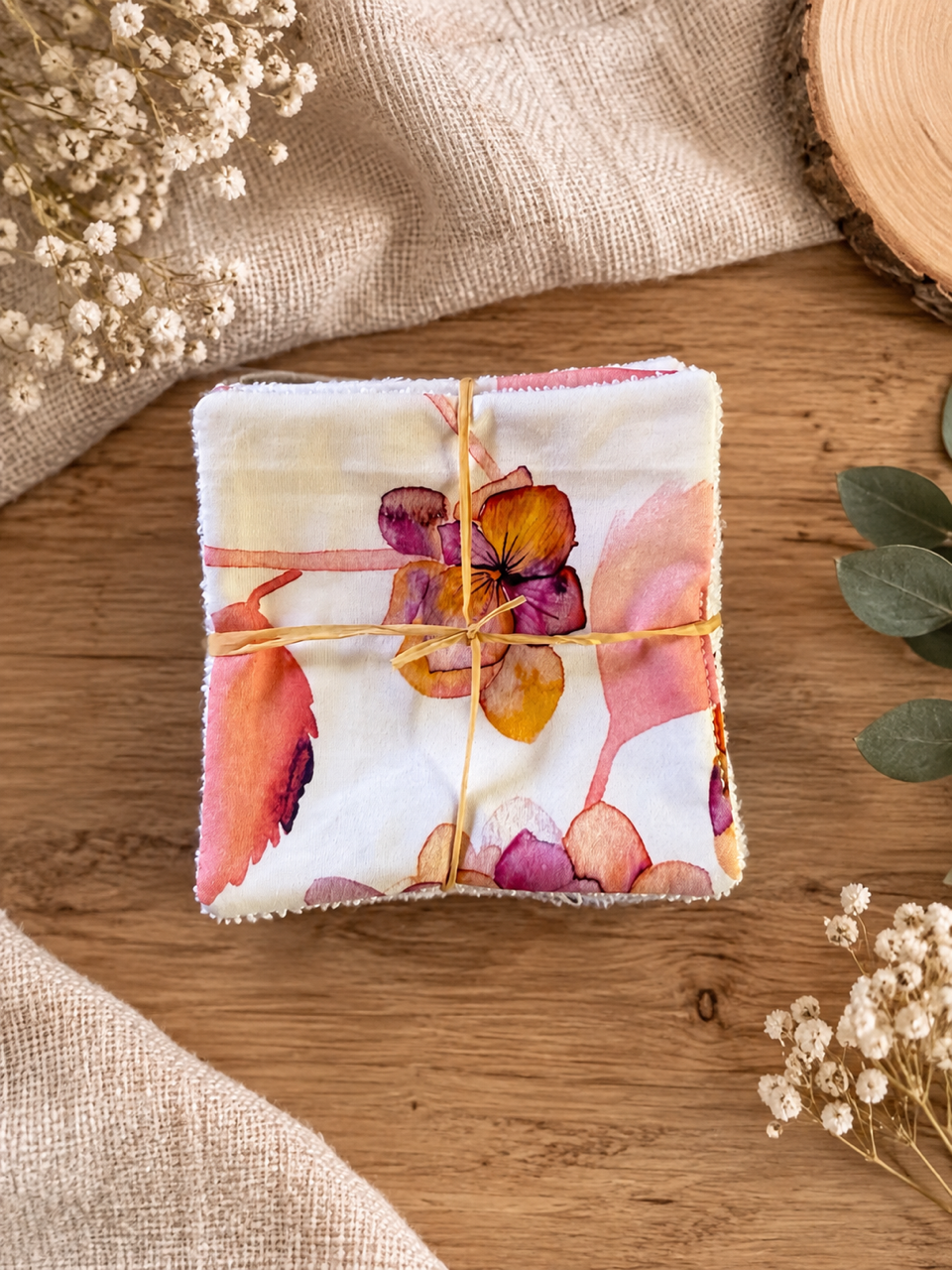 Cotons lavables (lot de 5)- 10x10