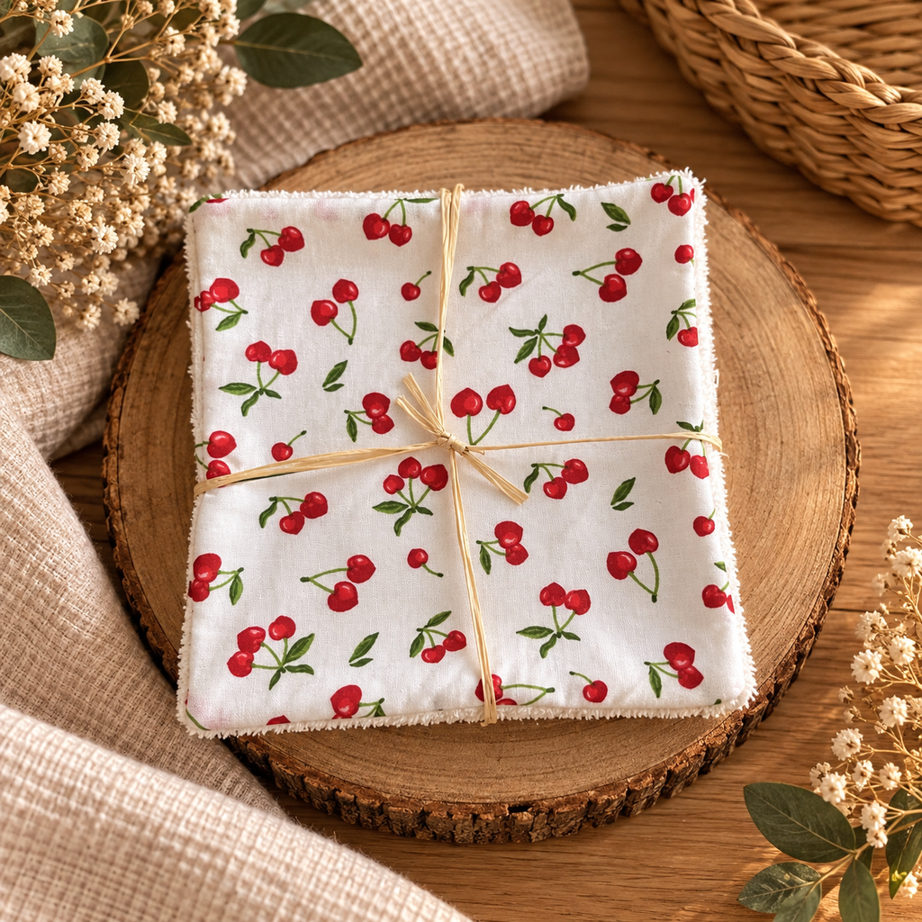 Cotons lavables (lot de 5)- 15x15