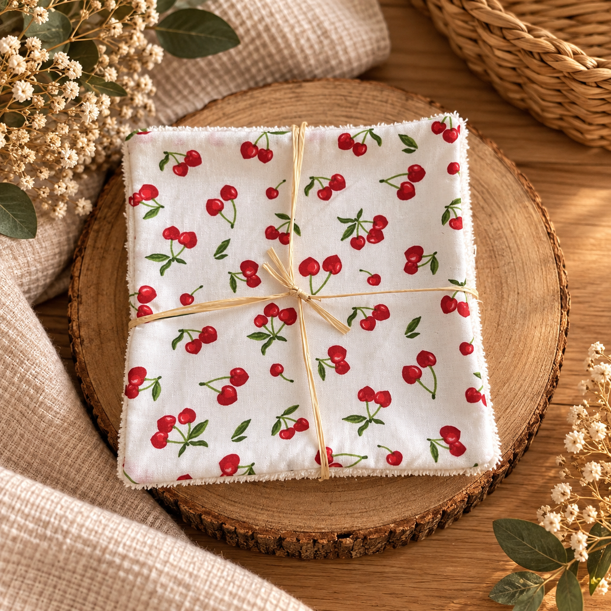 Cotons lavables (lot de 5)- 15x15