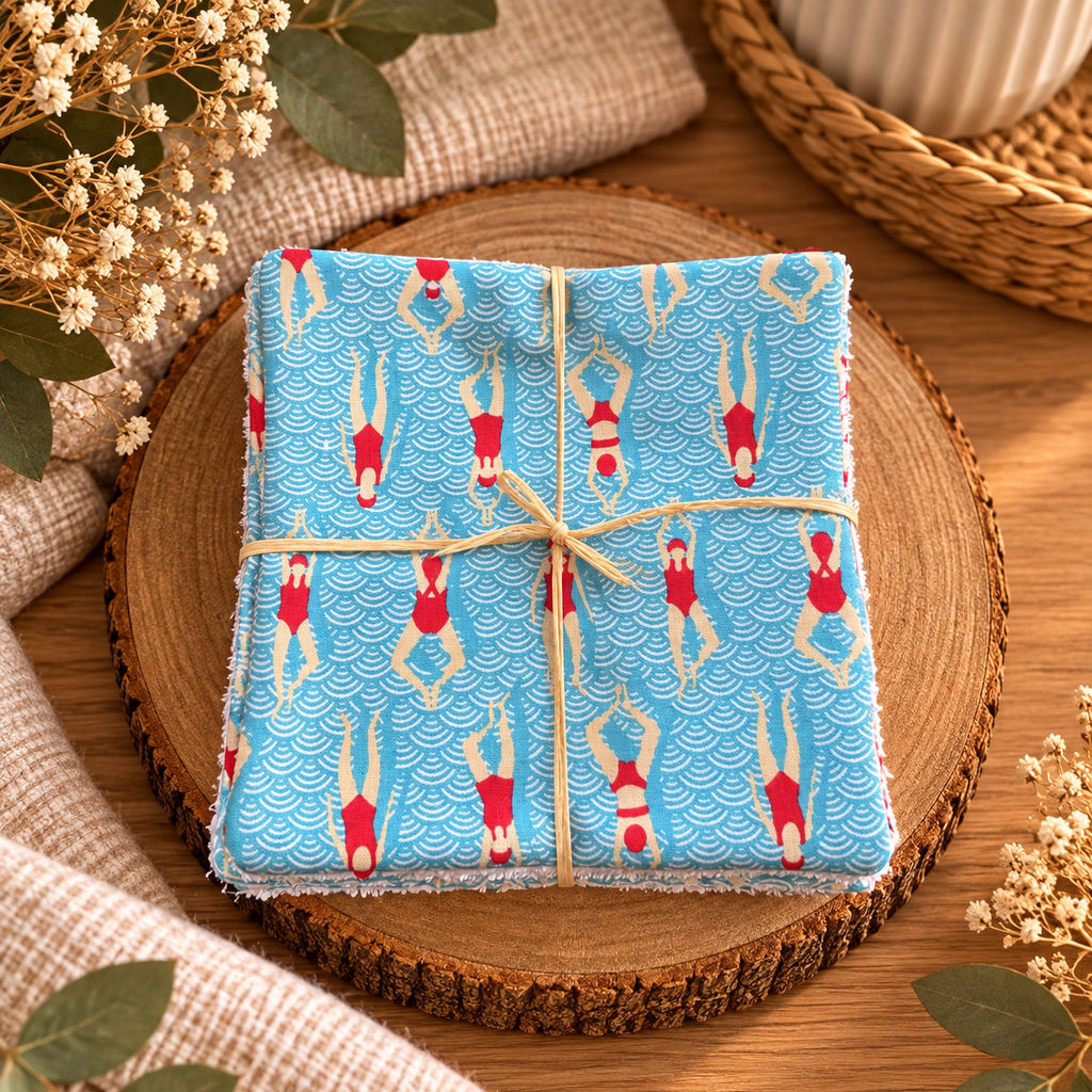 Cotons lavables (lot de 5)- 15x15