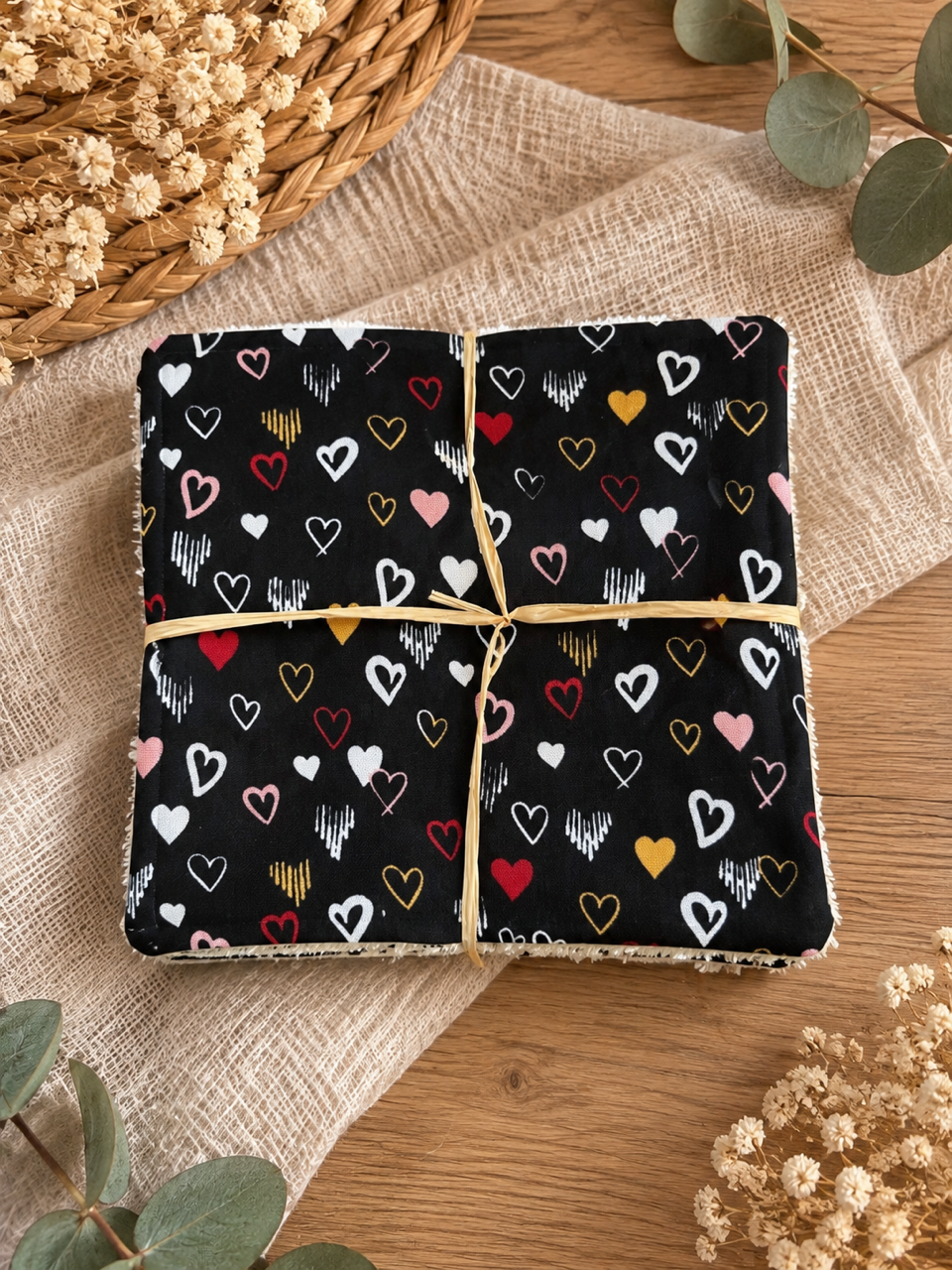 Cotons lavables (lot de 5)- 15x15